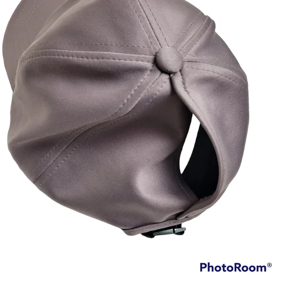 Time and Tru | Lavender Pony Tail Bun Ball Cap Womens Purple Hat - Picture 5 of 11